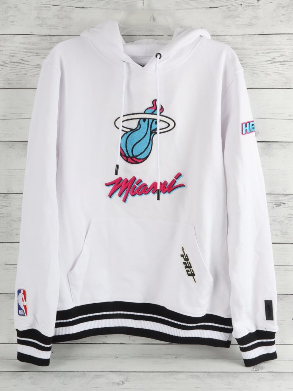 Pro Standard MIAMI HEAT Original Vice Pullover Hoodie Size Small